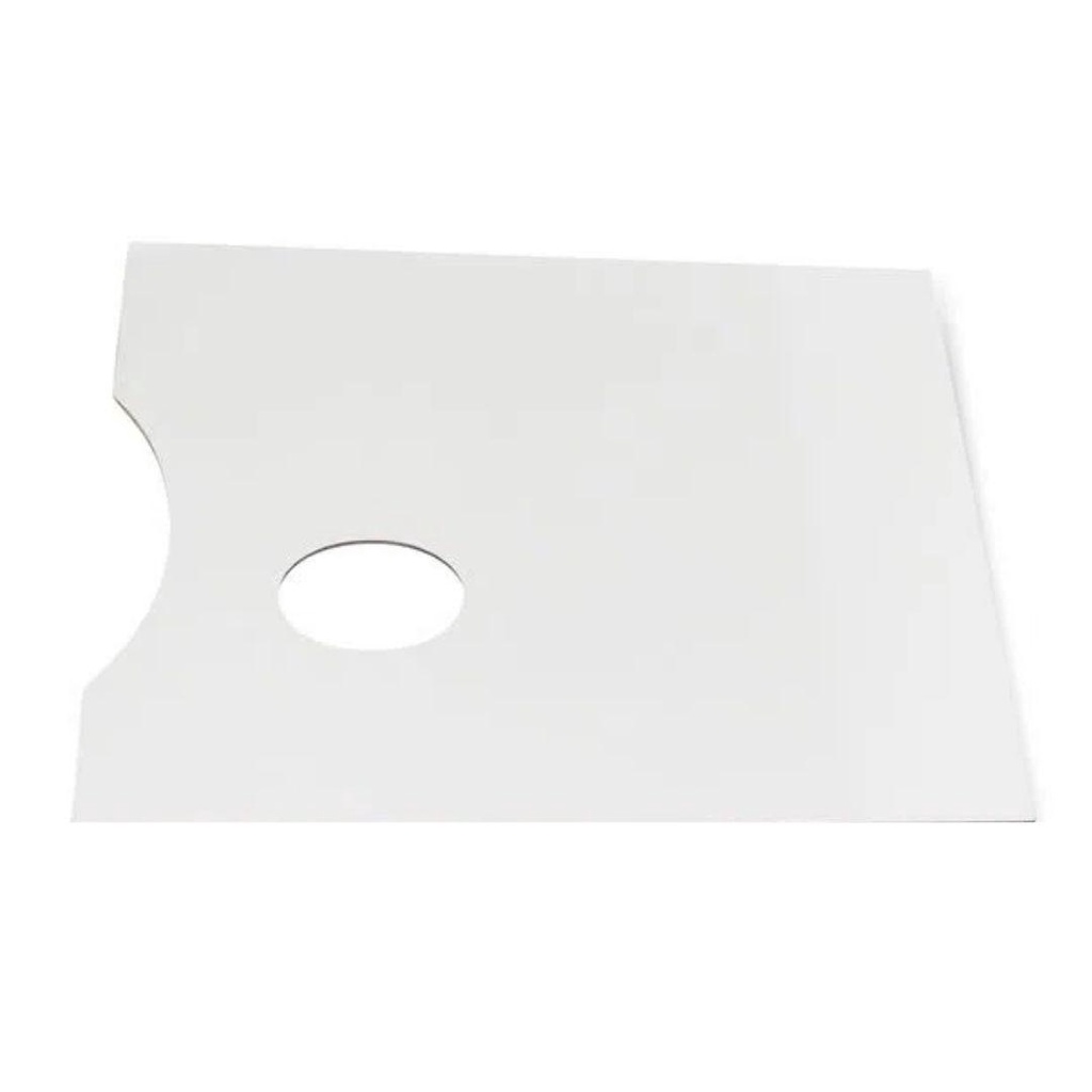 Paleta p/ Pintura em Formato Retângular Branco 22×30 cm