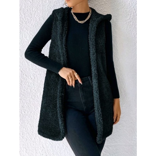 Colete Feminino Teddy Fleece Pelúcia  Inverno lux