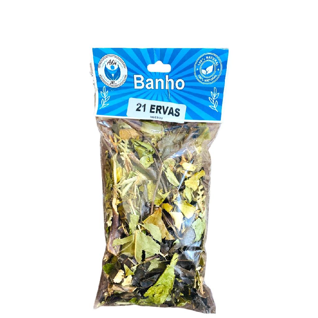 Banho 21 Ervas Limpeza Espiritual Energética Defesa Promoção