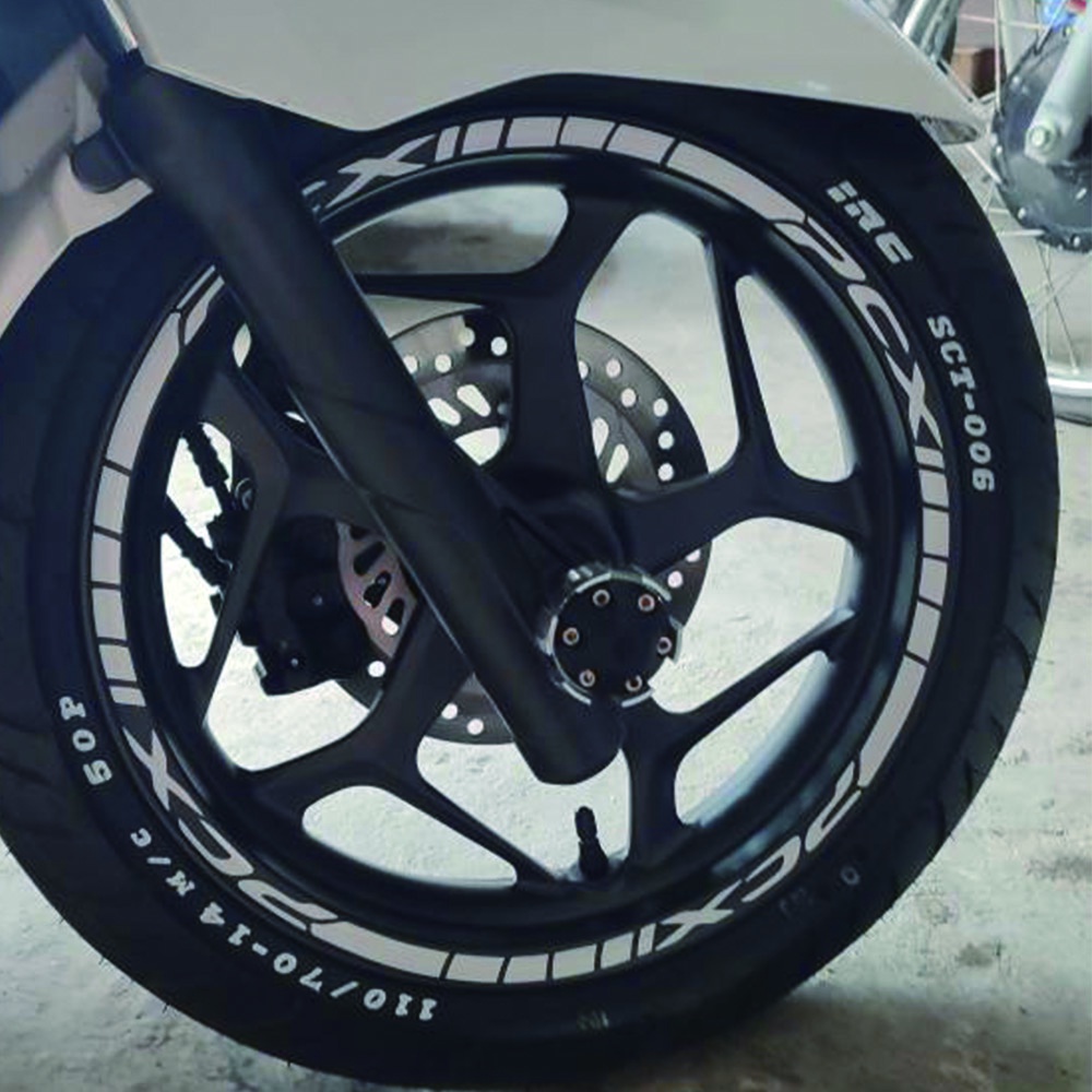 Conjunto De Decalques De Adesivos PCX Mags Para 2 Peças Na Frente E Atrás