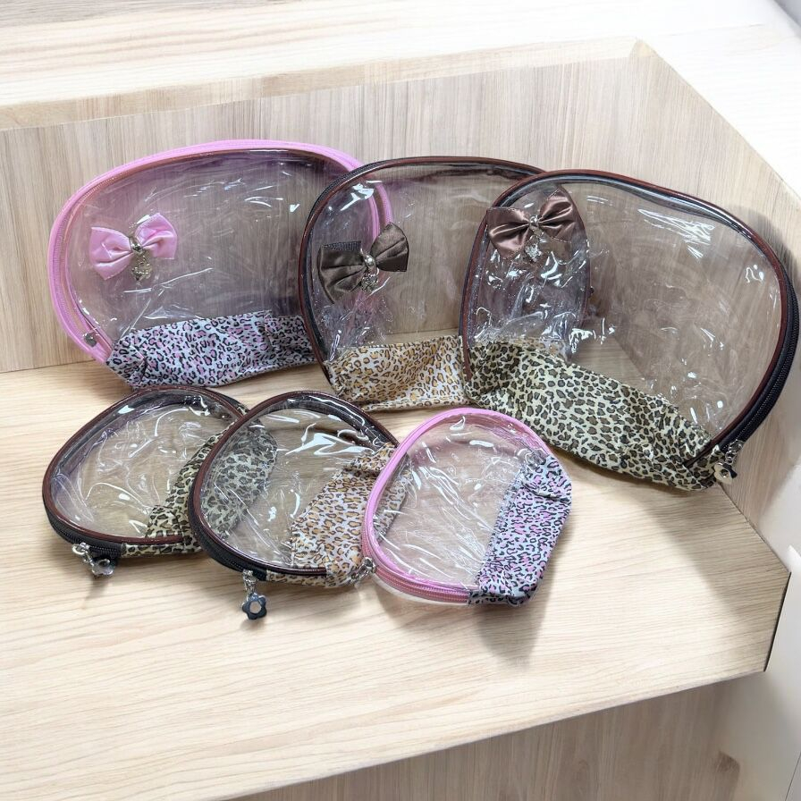 Kit Necessaire Bolsa Transparente Organizador De Maquiagens E Cosméticos Para Viagem