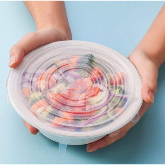 12 Peças Tampas Panela Silicone Universal Reutili