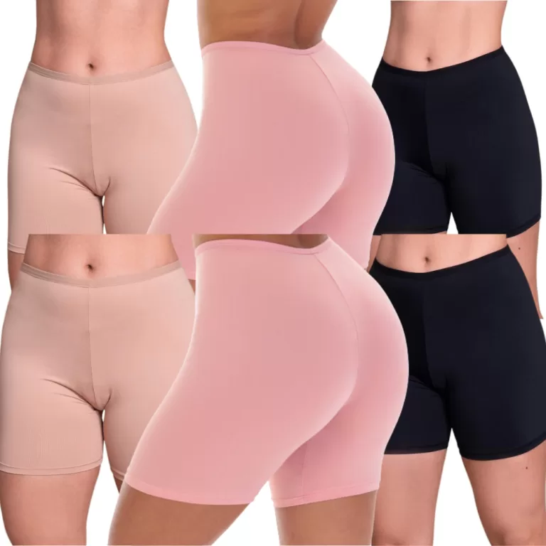 Kit 6 Short Anágua Feminina Modeladora Segunda Pe