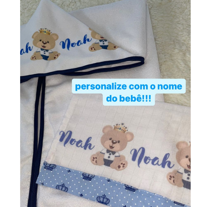 Toalha de banho Infantil forrada com capuz PERSONA