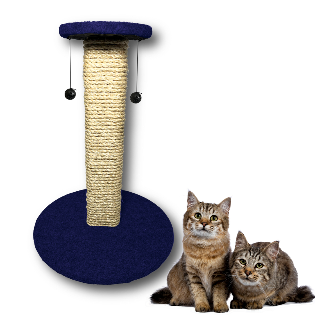 Arranhador Para Gatos REFORÇADO 60cm Arranhador de Gato com Brinquedo Interativo BASE ESTÁVEL