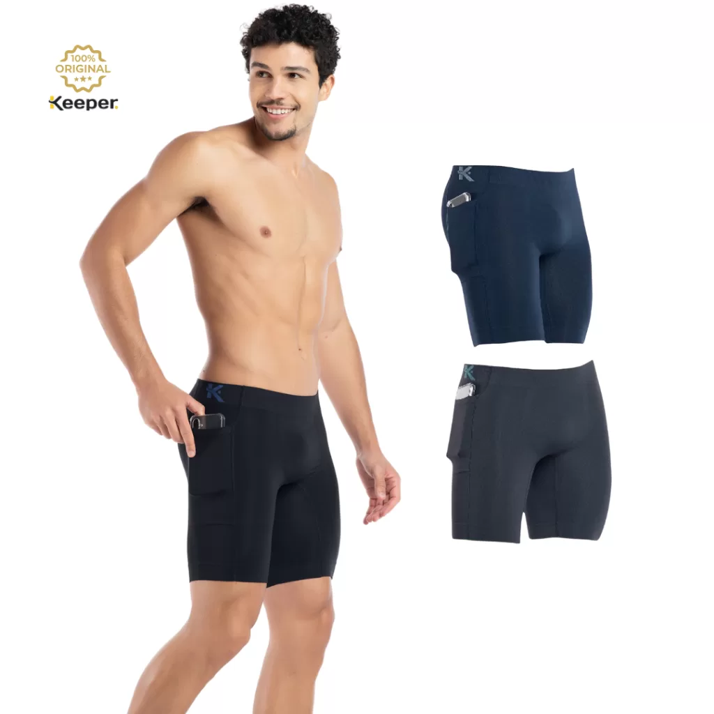 Bermuda Térmica Com Bolso Anti Assadura Corrida Sem Costura Keeper – Com Bolso