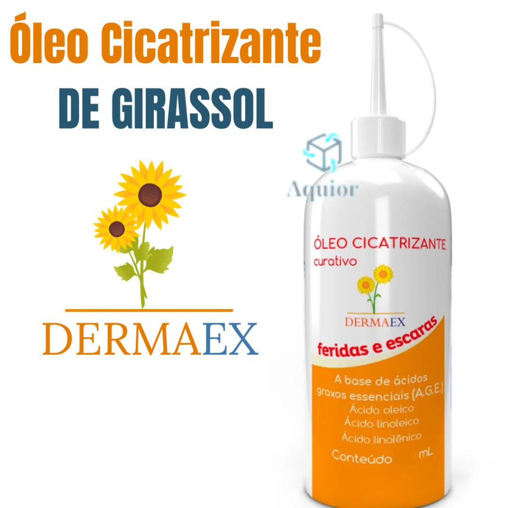 Óleo de Girassol Cicatrizante 100ml – Dermaex