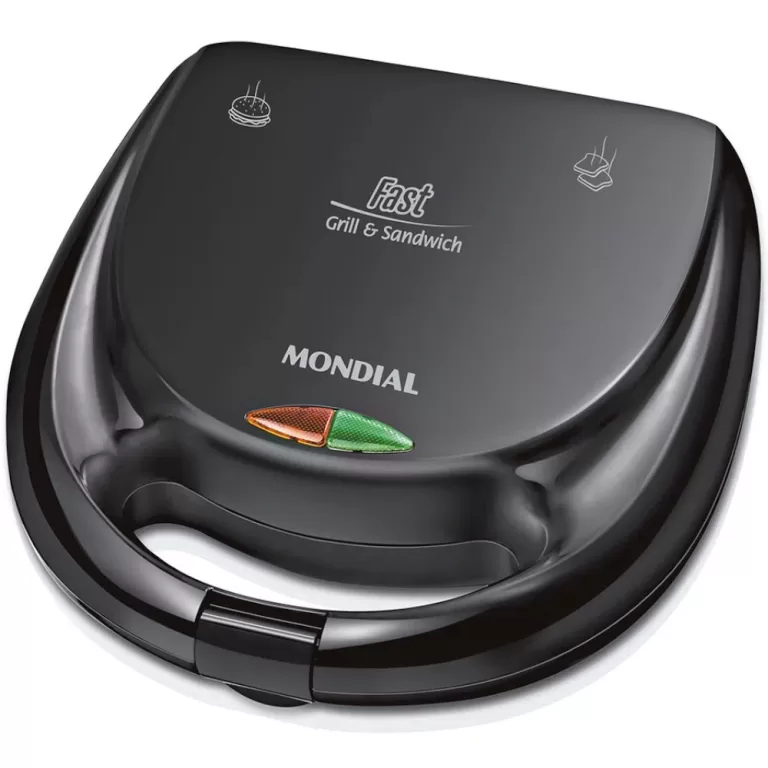 Sanduicheira Grill antiaderente 750 watts preta &#