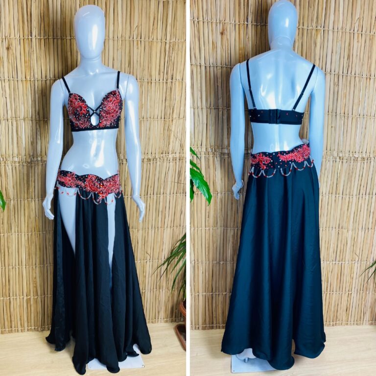 [Liquidação] Dança do Ventre Traje  Bordado Com