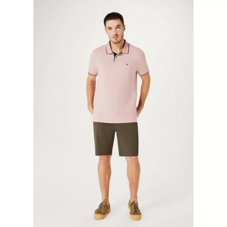Camisa Polo Básica Masculina Em Piquet Com Bordad
