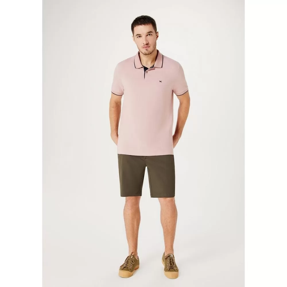Camisa Polo Básica Masculina Em Piquet Com Bordado Hering