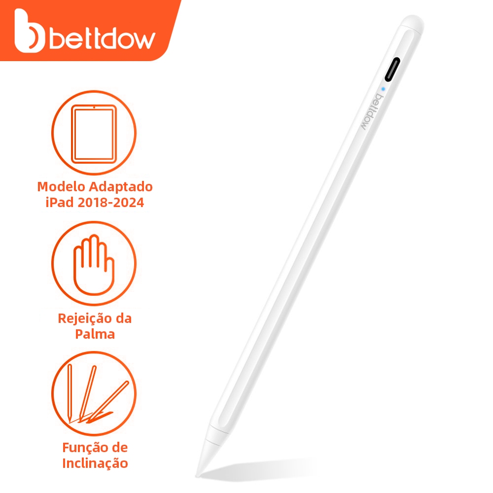 BETTDOW 10. geração caneta touch rejeição da palma da mão inclinação para iPad Air4 5 Gen7 8 Pro11 1