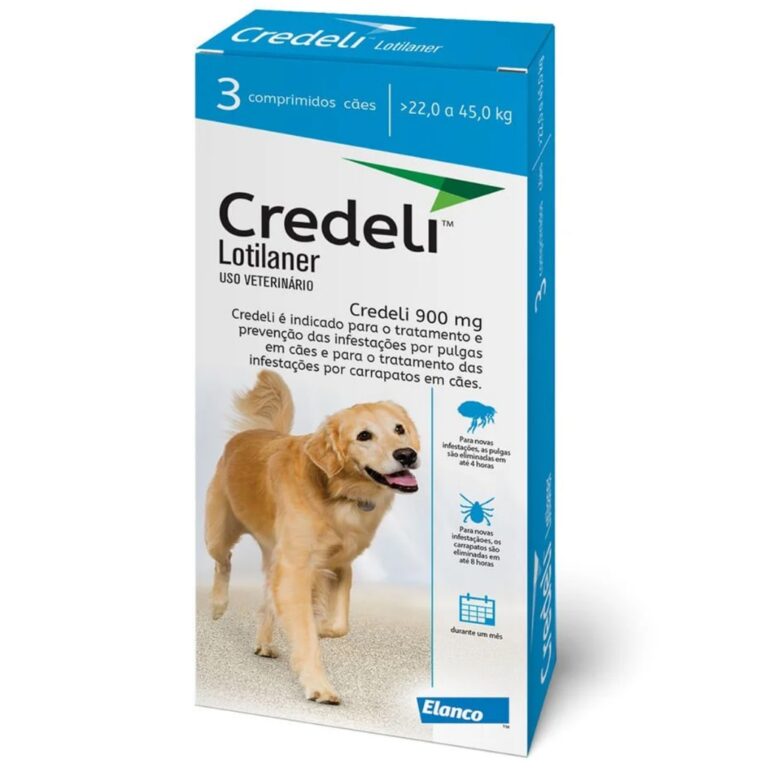 Antipulgas E Carrapatos Credeli 900 Mg 22 A 45 Kg 