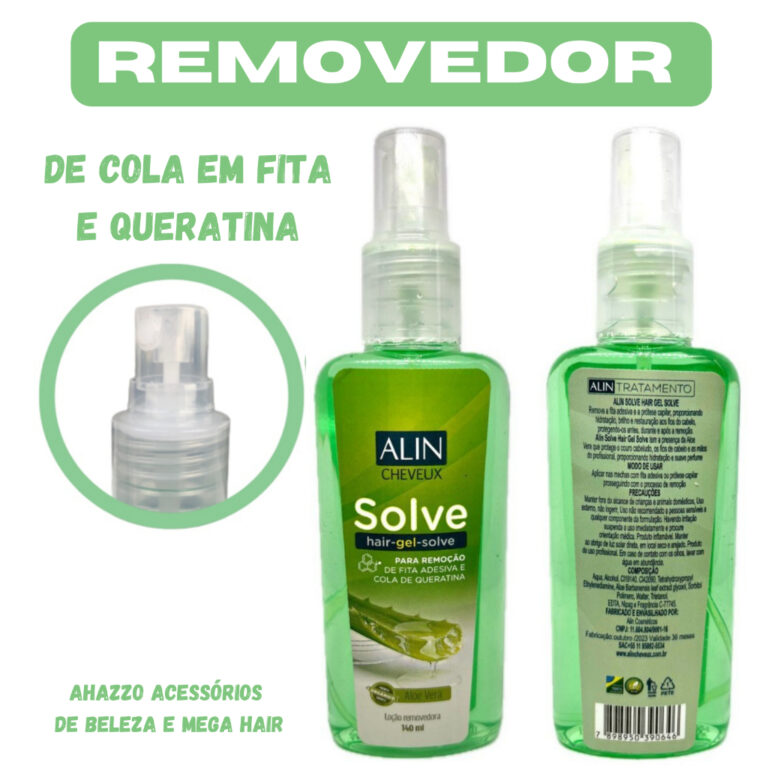 Removedor de Mega Hair de Fita Adesiva e Queratina