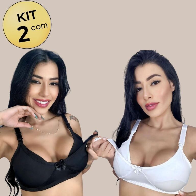 Kit com 02 unidades de SUTIÃ Amamentação Alça 