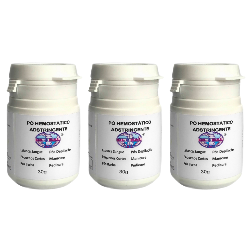 3x Pó Hemostático Estanca Sangue 30