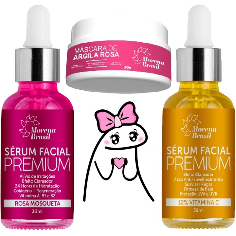 Kit Skin Care Completo – Sérum Facial Rosa 