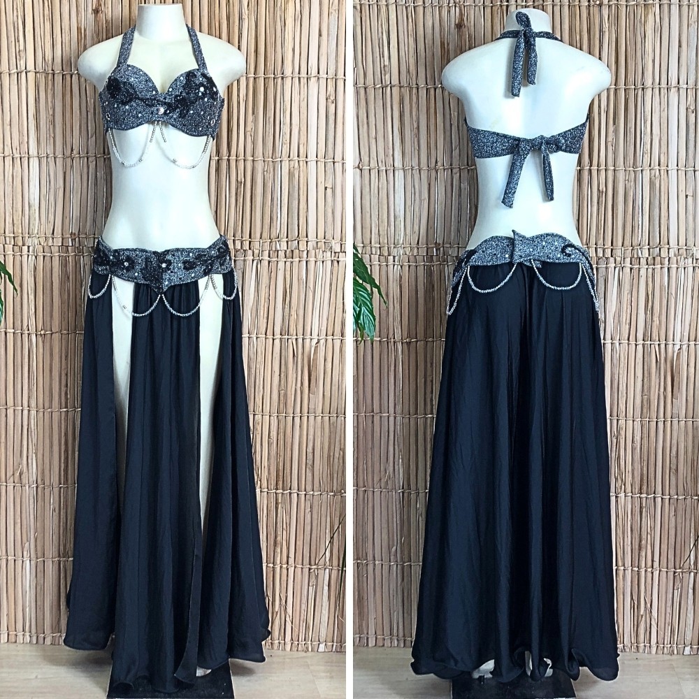 [Liquidação] Dança do Ventre Traje Bordado Completo – Pronta Entrega – TPCL-740