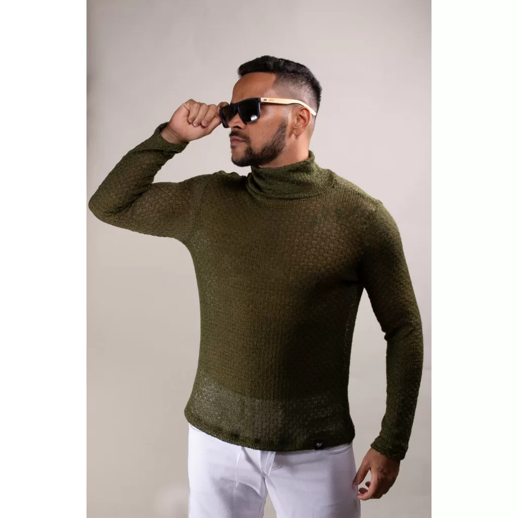 Blusa Cacharrel Tricot De Lã Verde