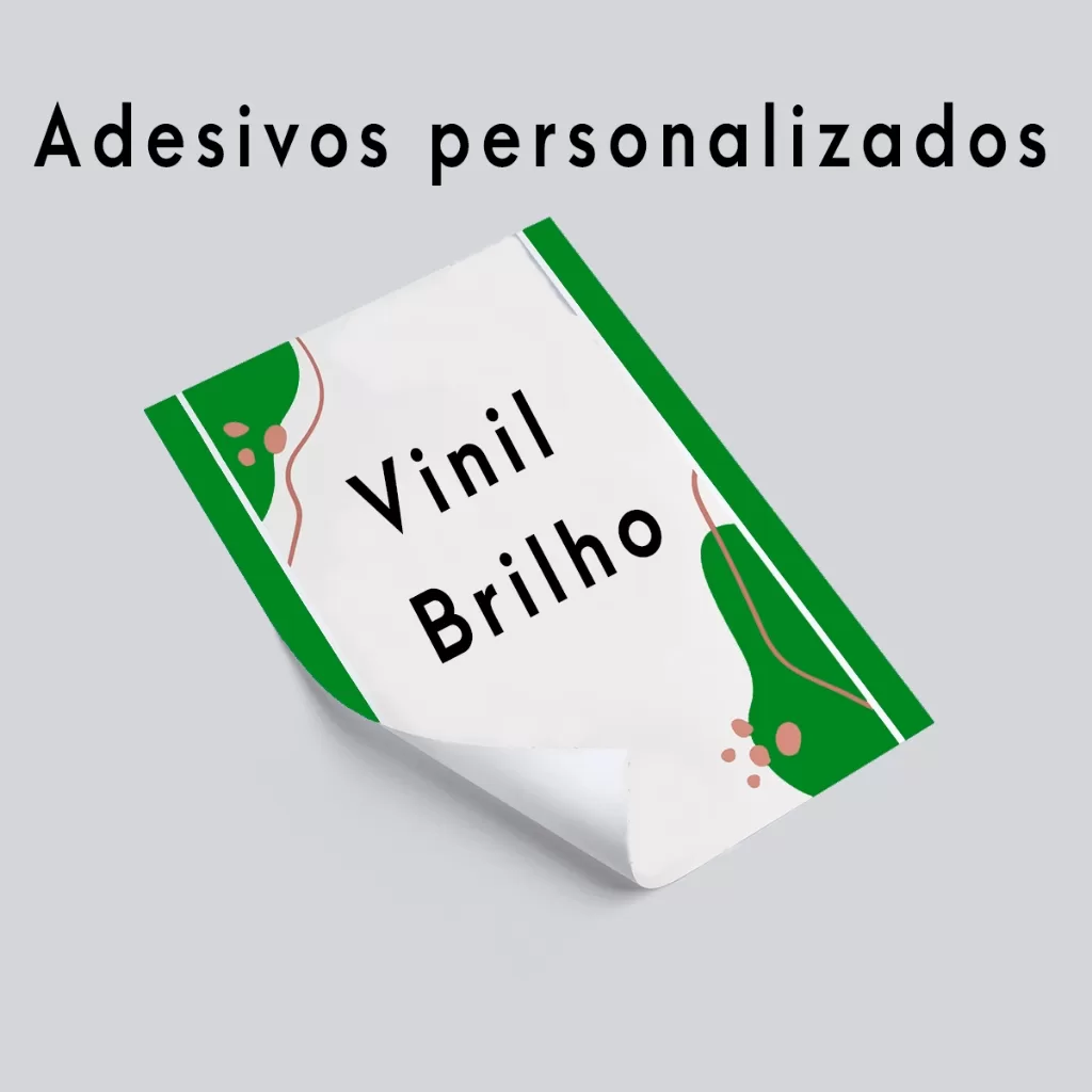 Adesivos personalizados vinil brilho