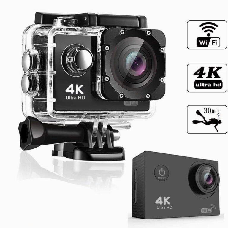 Câmera WIFI esportiva Full HD 4K à prova dágua