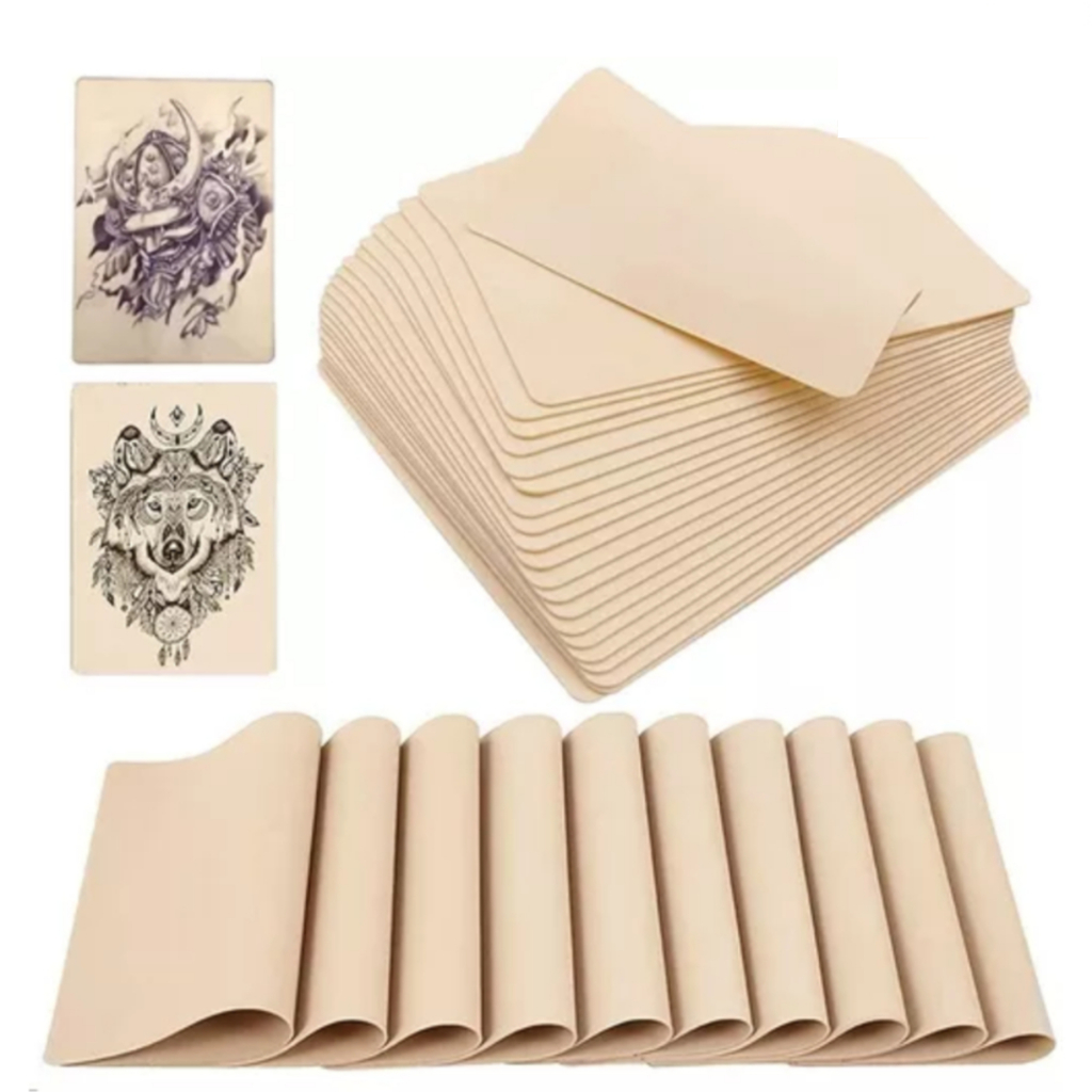 Kit 10 Pele Artificial Treino Tattoo Tatuagem Microblading Micropigmentação