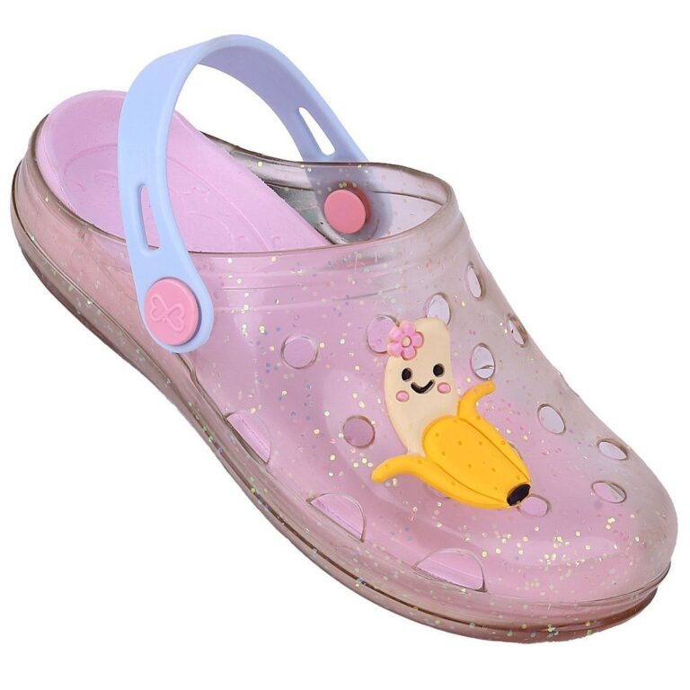 Babuche Infantil Feminino WorldColors Pop Clear Ba