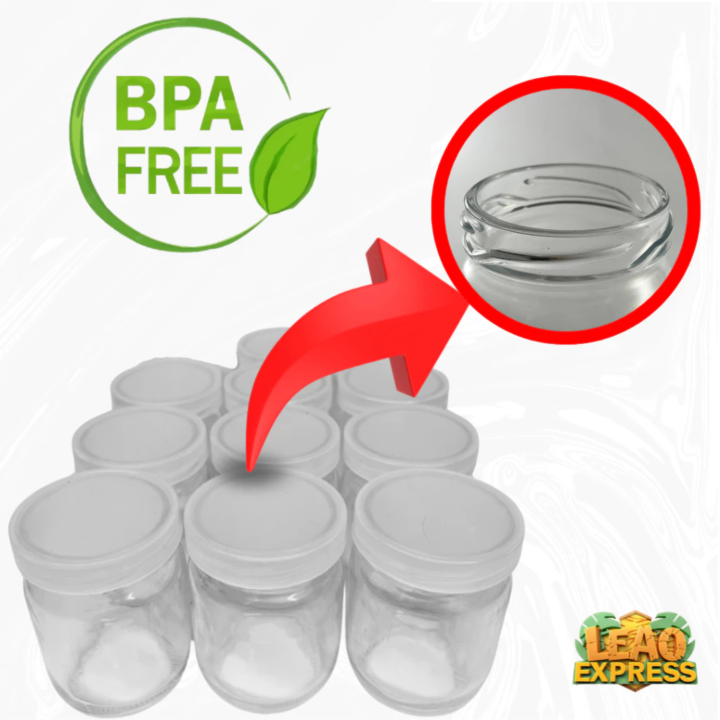 Kit 12x Pote de Vidro 200 ml p/ Leite Materno Papinha ENVIO RÁPIDO