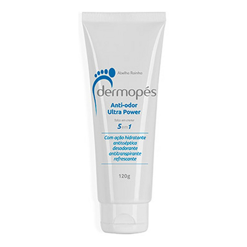 Talco Em Creme 5 em 1 Anti Odor Ultrapower Combate Odores Dermopés Desodorante Pés Abelha Rainha