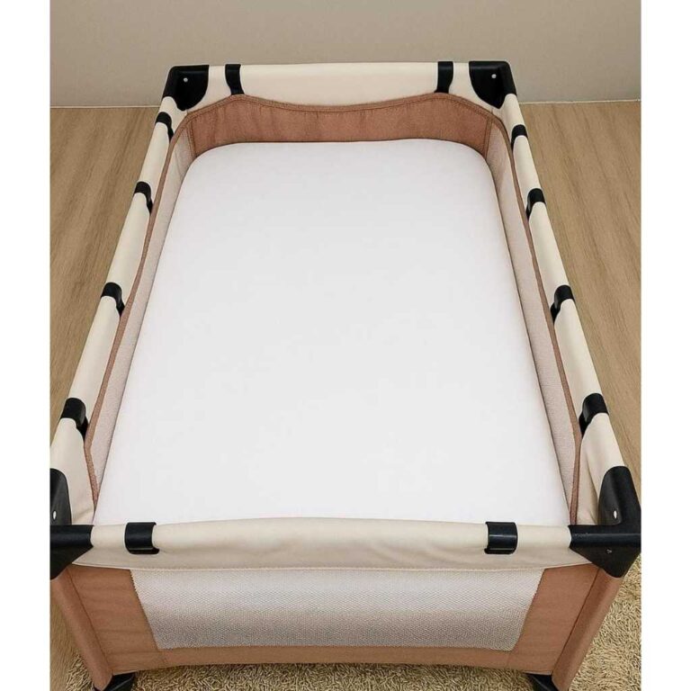 Colchão Rose para Bercinho 1m x 70cm espuma e zip