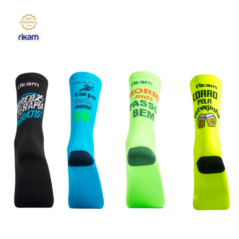 Meia Bike E Running Performance Masculina Cano Mé