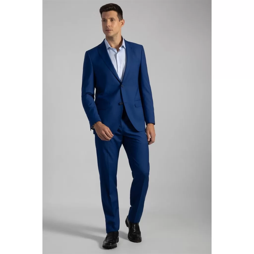 Terno Slim Fit PV Liso – Azul Royal