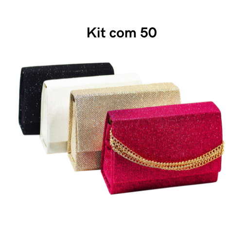 KIT C/50 Bolsa carteira Bolsinha Feminina De Mão 