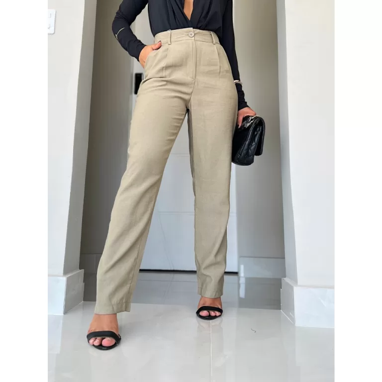 calça de tecido de marrant