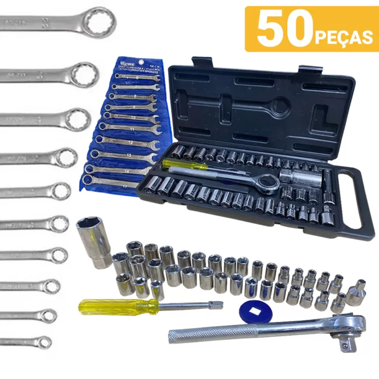Kit Ferramentas Chave Combinada Boca Estrela 6a17m