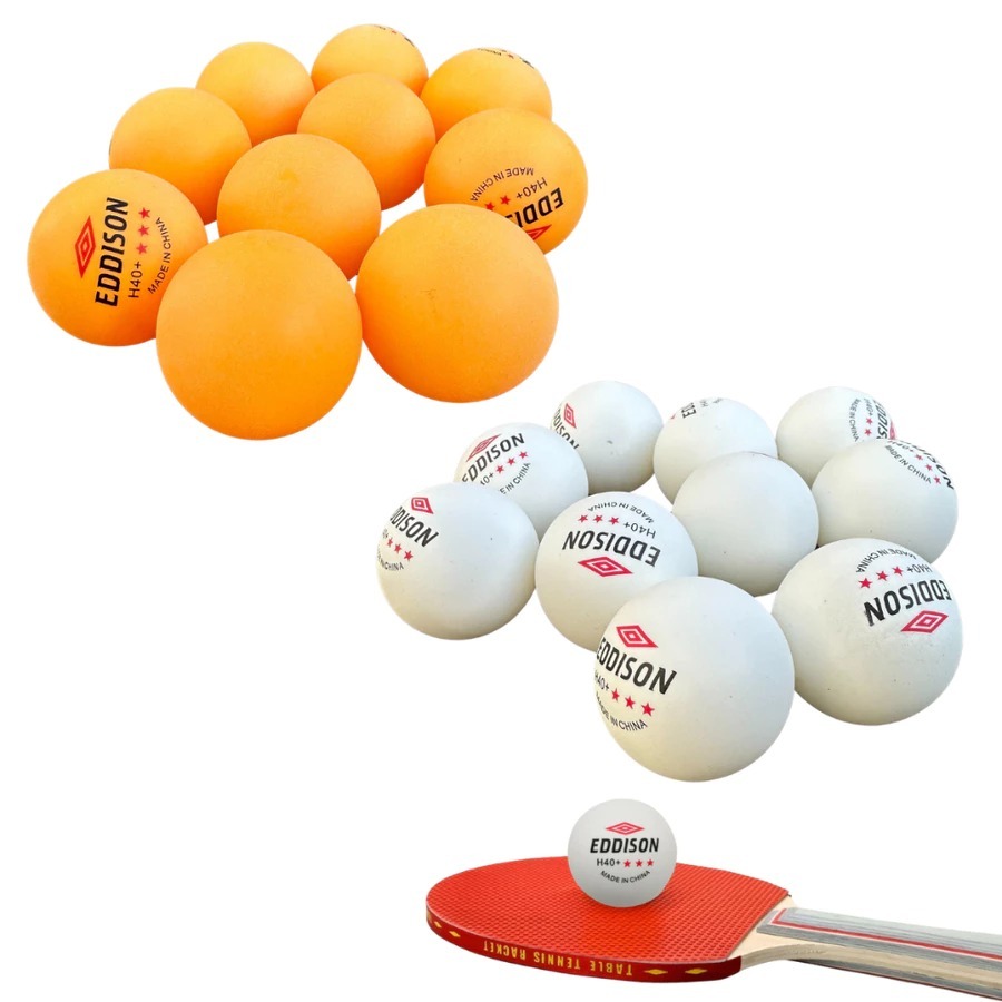 Kit 10 Bolinhas de Tênis de Mesa Profissional 3 Estrelas 40mm Laranja/Branca – Alto Desempenho