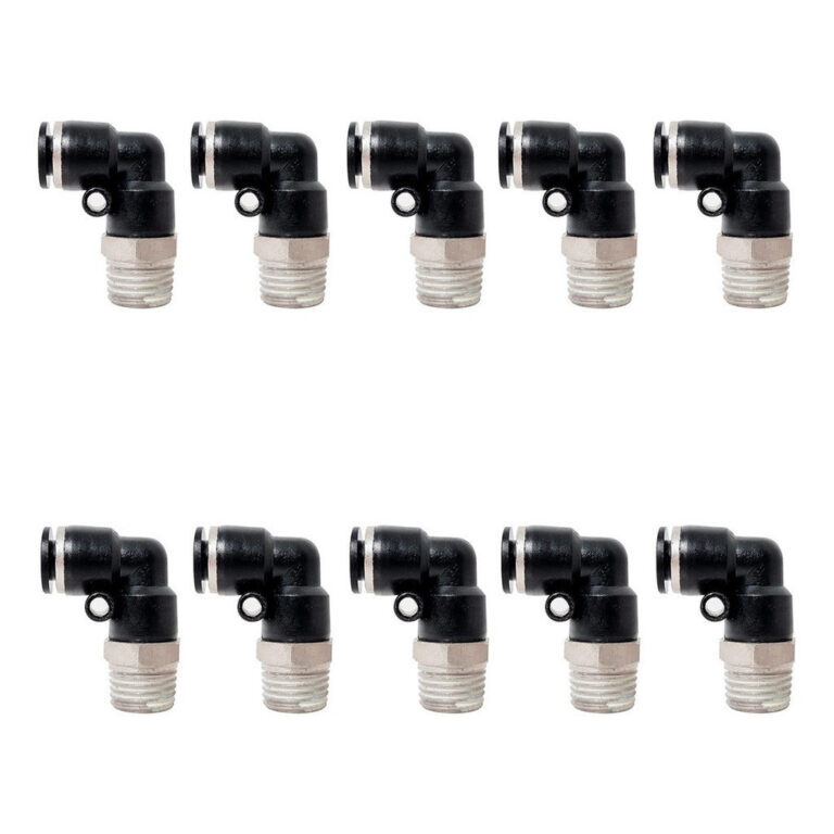 Kit Com 10 Cotovelo Macho Inst Plastico 1/4 X 1/4