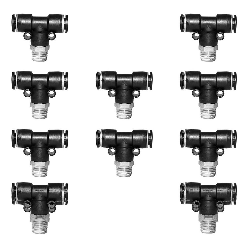 Tee Macho Central 1/4 X 8mm – Kit Com 10 Unidades