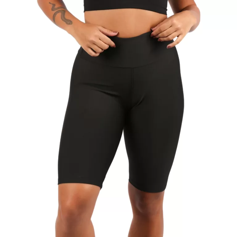 Kit 2 Bermuda Cintura Alta Fitness Feminino Malhar