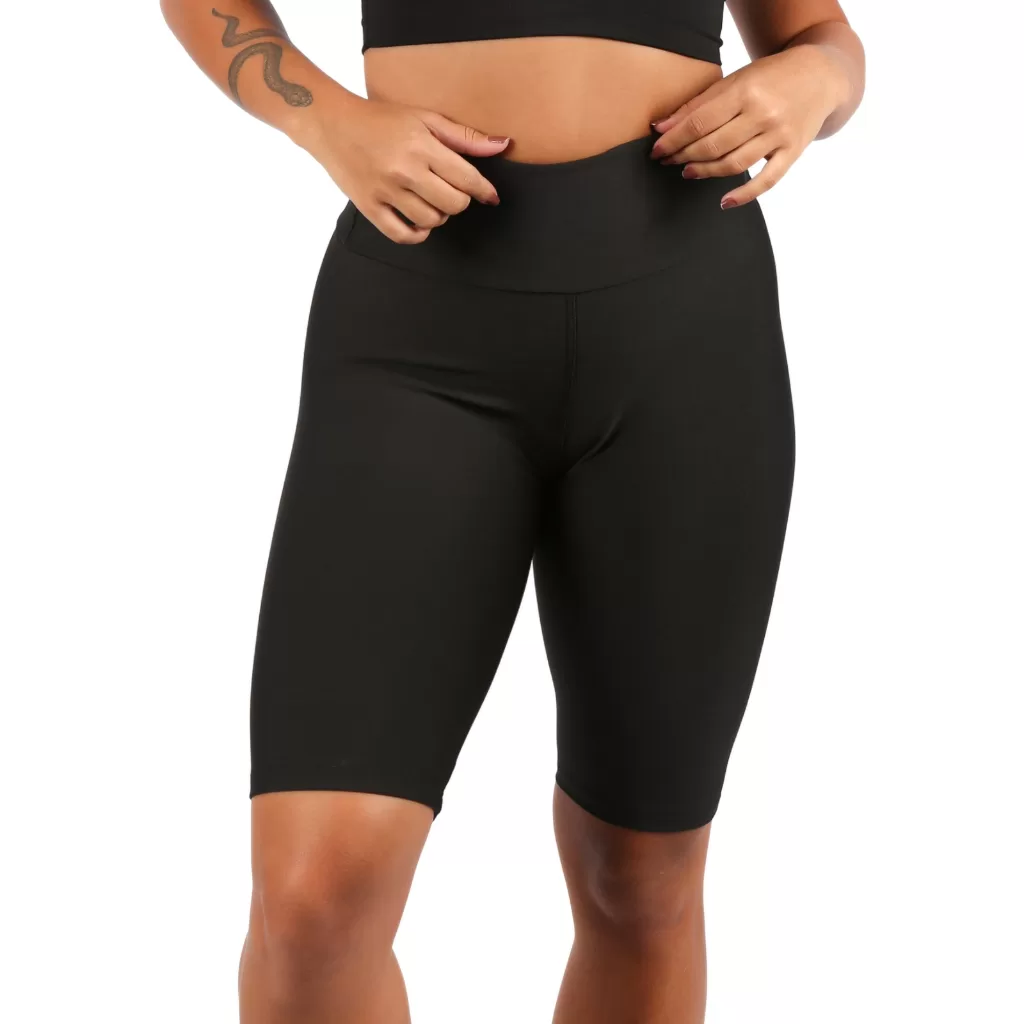 Kit 2 Bermuda Cintura Alta Fitness Feminino Malhar Suplex Academia