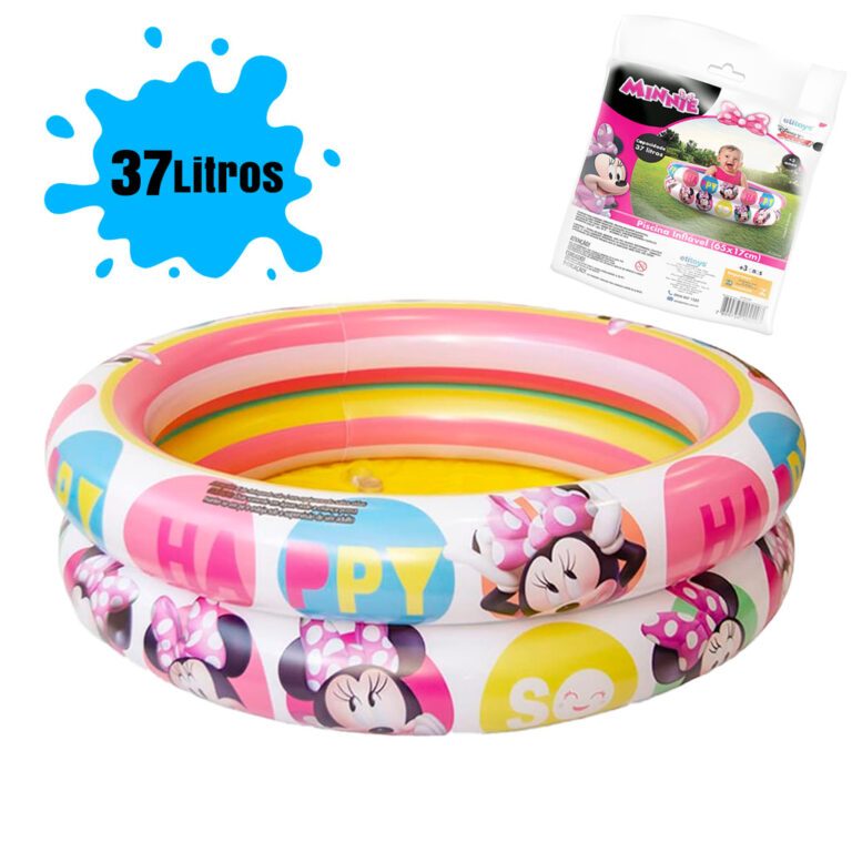 Piscina Infantil Minnie Inflável Criança 37 litr