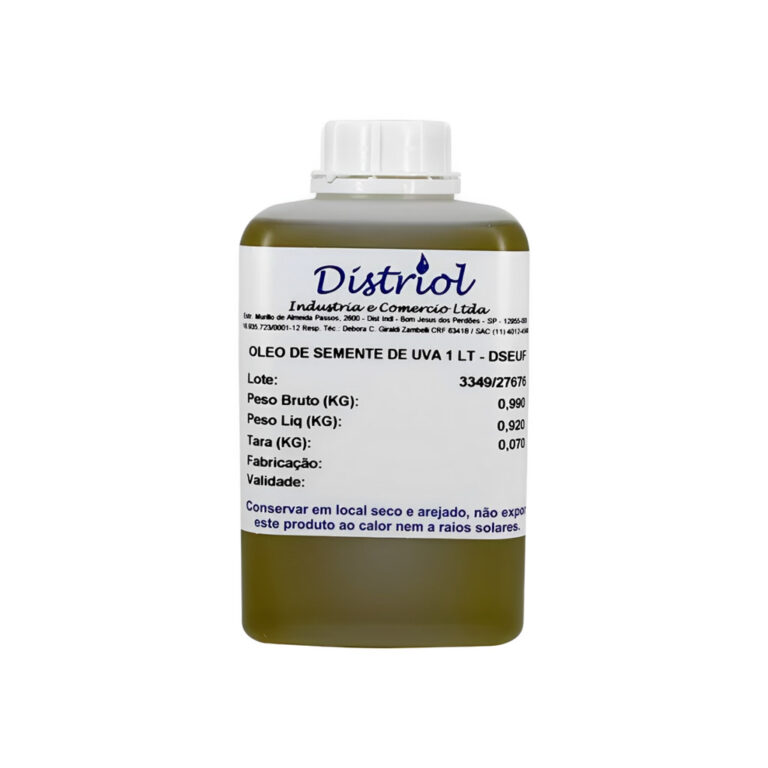 ÓLEO VEGETAL 100% NATURAL DISTRIOL SEMENTE DE UVA