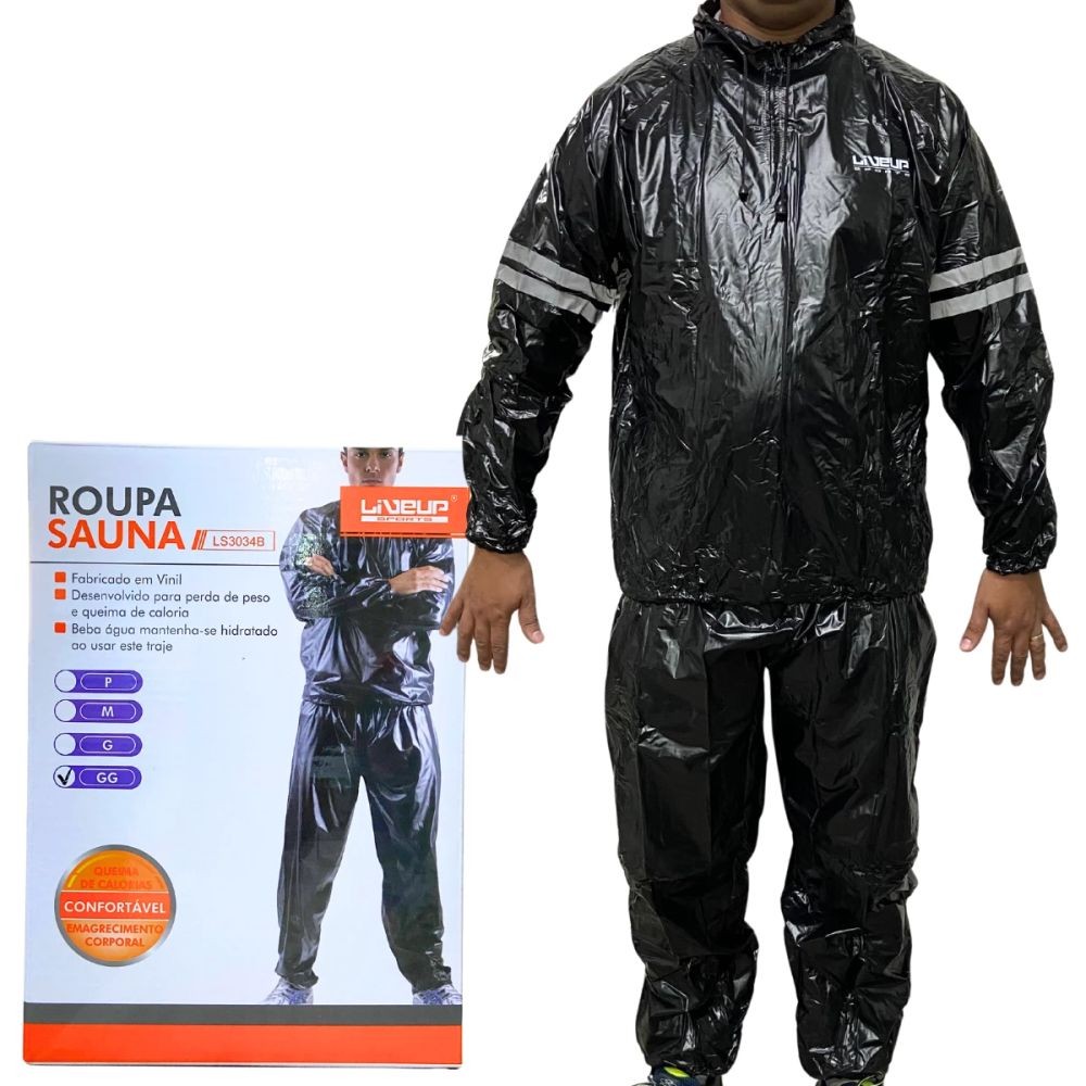 Conjunto Sauna Suit Treino Mma Boxe Crossfit Queima Caloria Vários Tamanhos