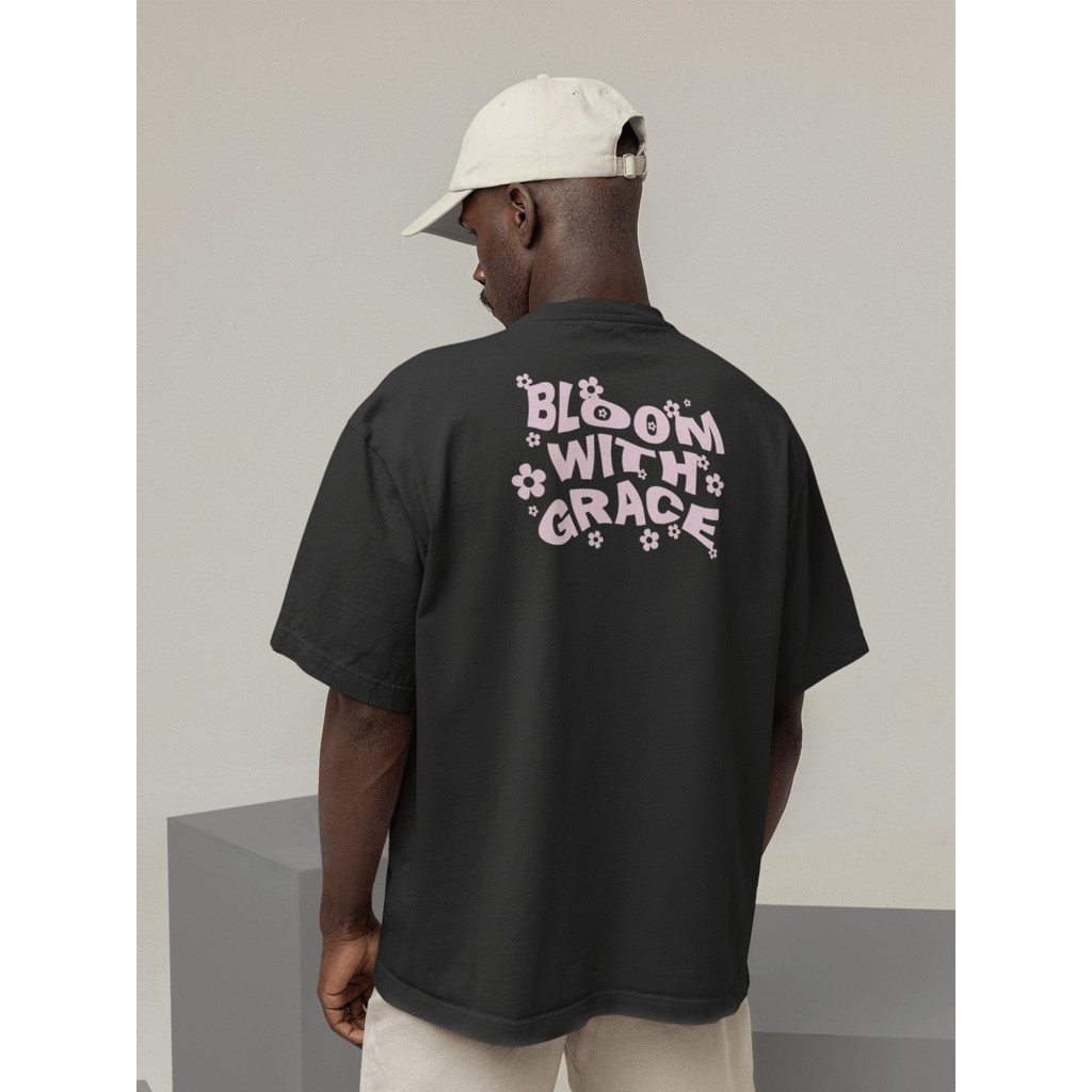 Camisa Camiseta Oversize Streetwear Masculino e Feminino Treino e Dia a Dia Preto e Off Whte Estampa