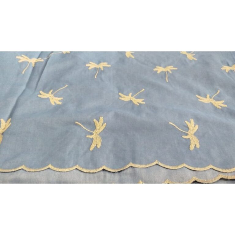 tecido jeans Denin leve bordado 1 metro x 1,50 de 
