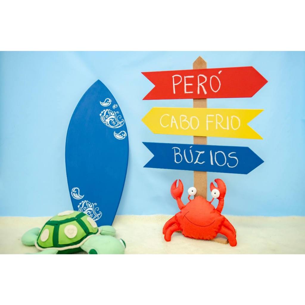 props prancha e plaquinhas ensaio de verão acompanhamento para estúdio fotográfico