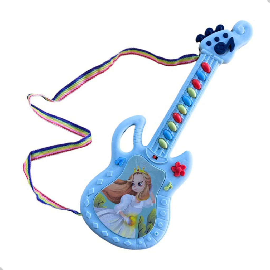 Guitarra Musical Baby Brinquedo Infantil Menina Princesa ou Menino Elefante Pianinho DuteToys