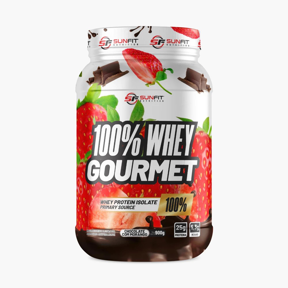 WHEY PROTEIN100% Isolado Low Carb Pote 900g – SUNFIT SABORES GOURMET
