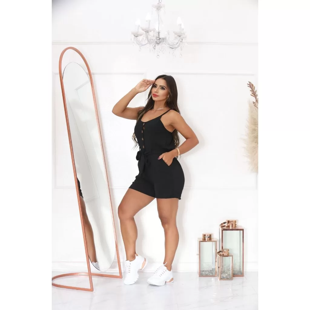 Macacão Diana Macaquinho Feminino Soltinho de Alçinha Casual em Duna Lançamento