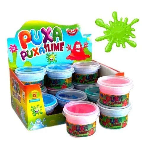 Slime Massinha Puxapuxa Caixa 12 Un. Revenda Ataca